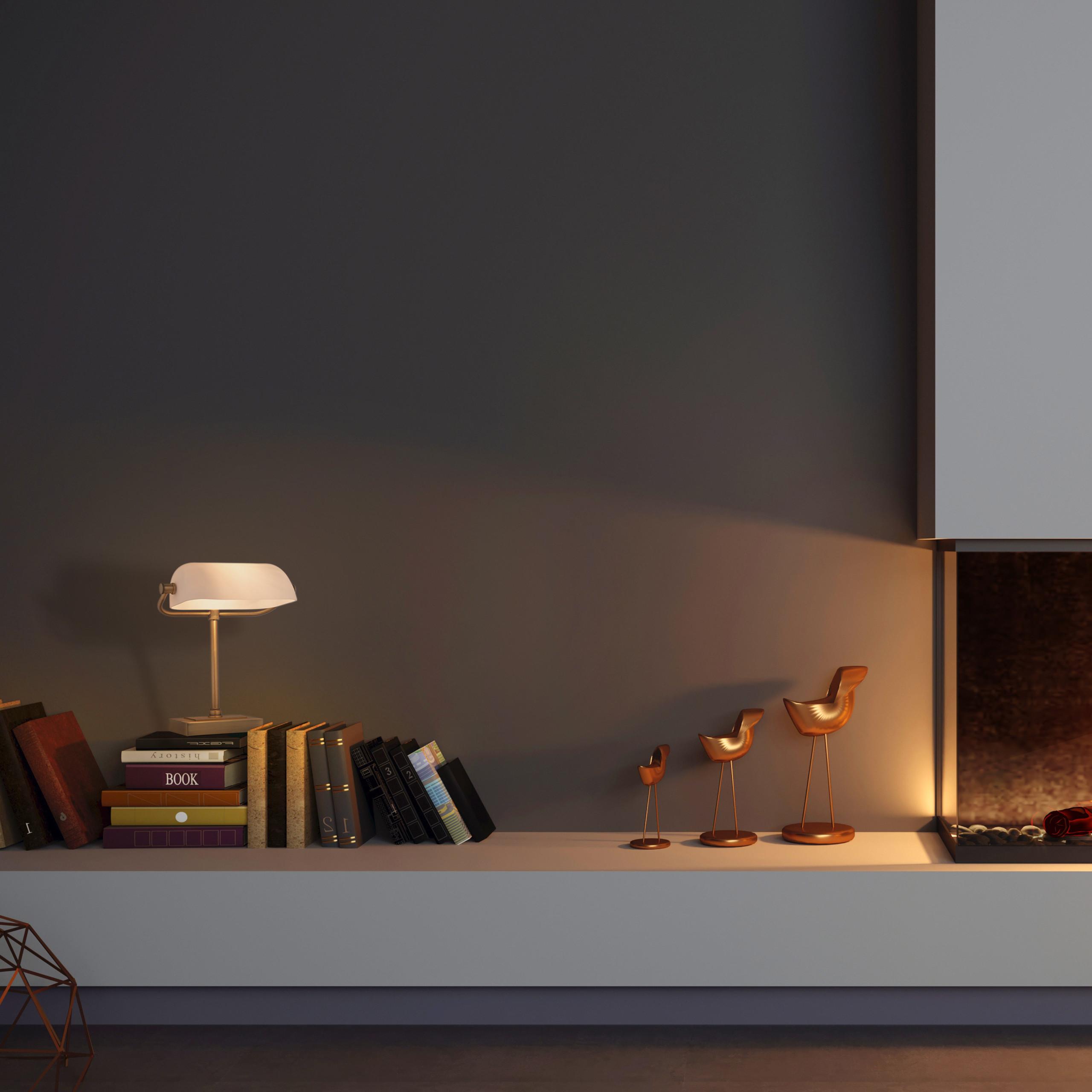 RELAXDAYS Bankerlampe Tischleuchte