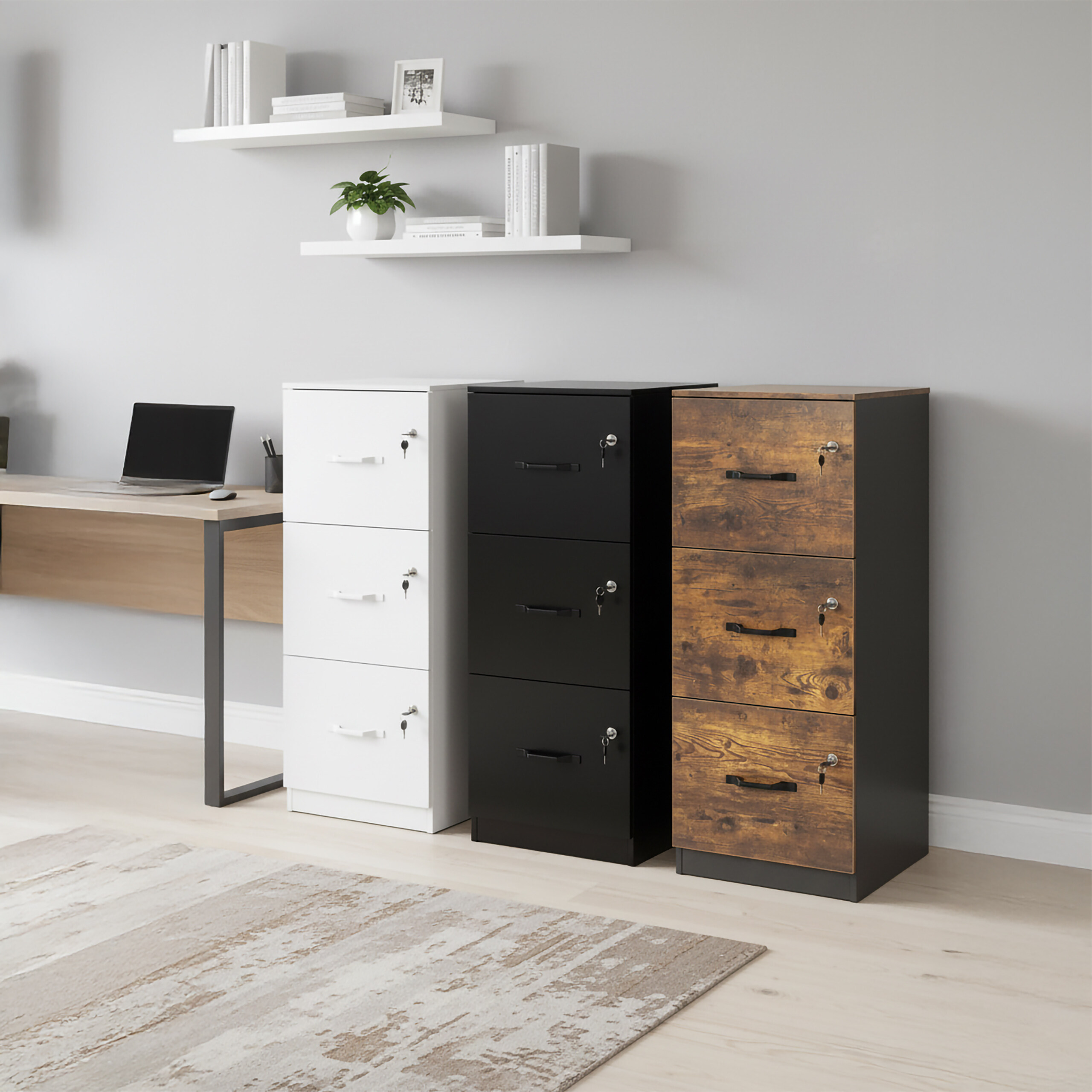 RELAXDAYS Hängeregisterkommode Schrank
