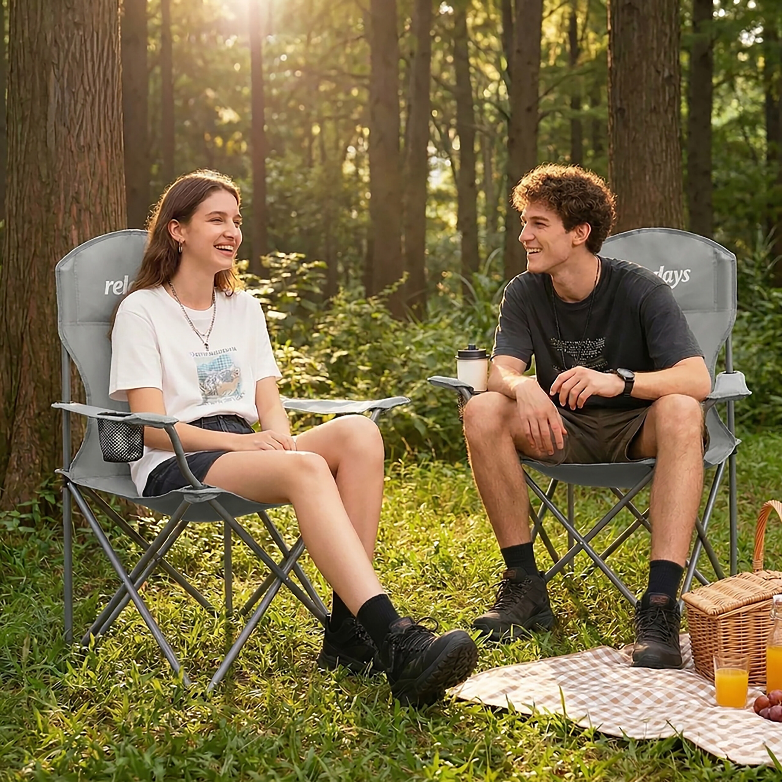 RELAXDAYS Klappstuhl Campingstuhl