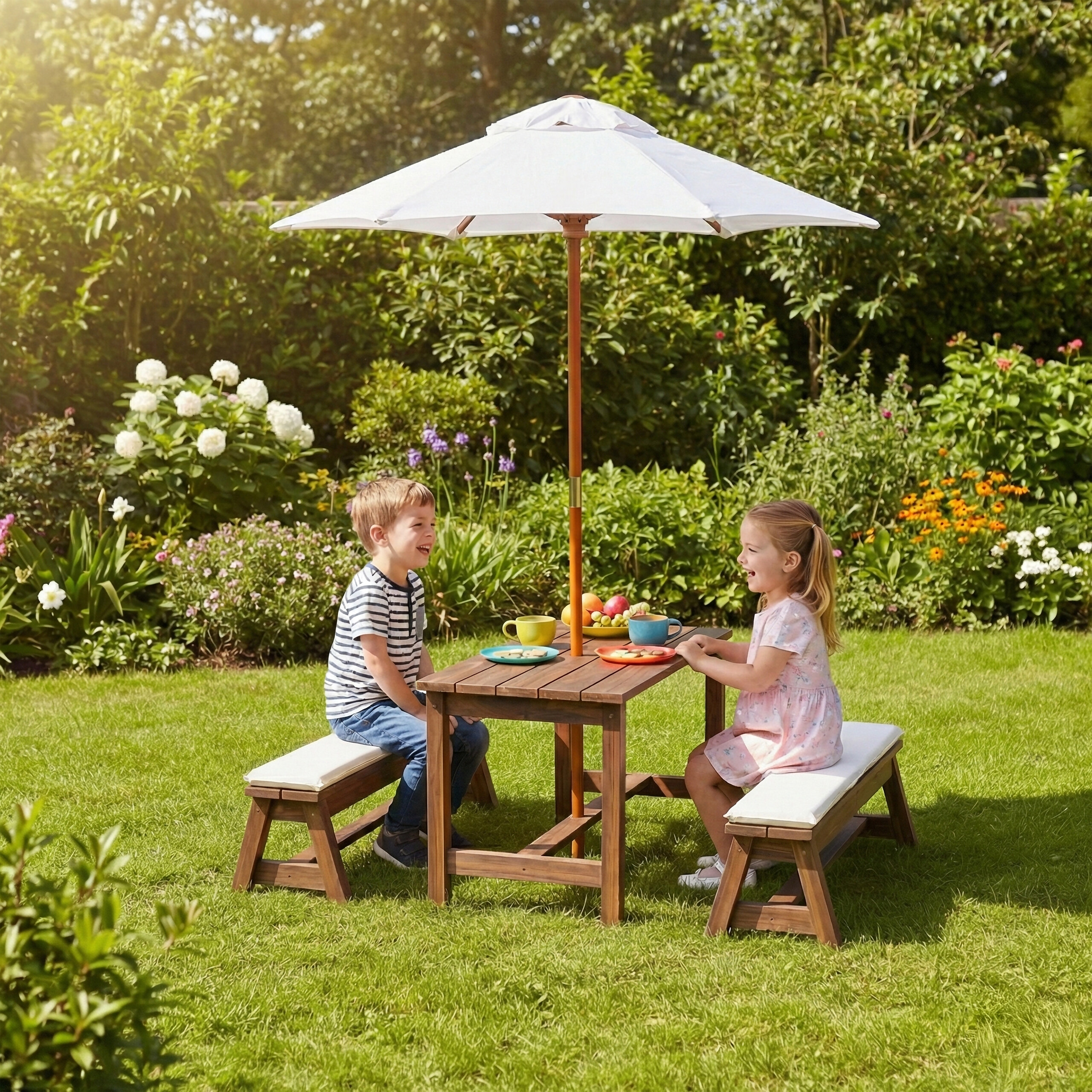 RELAXDAYS Kindersitzgruppe Picknicktisch