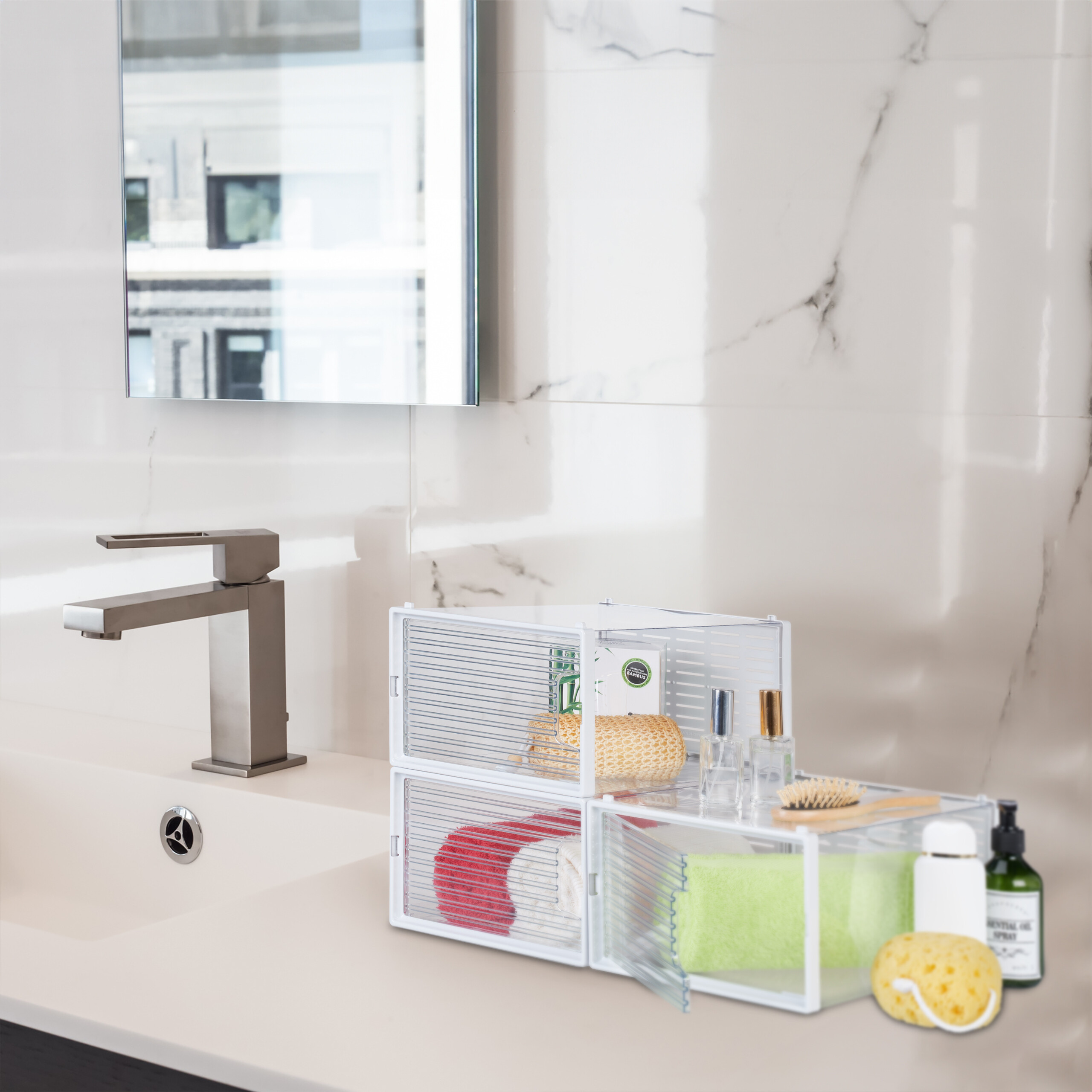 RELAXDAYS 6x Schuhbox Aufbewahrungsboxen Transparent