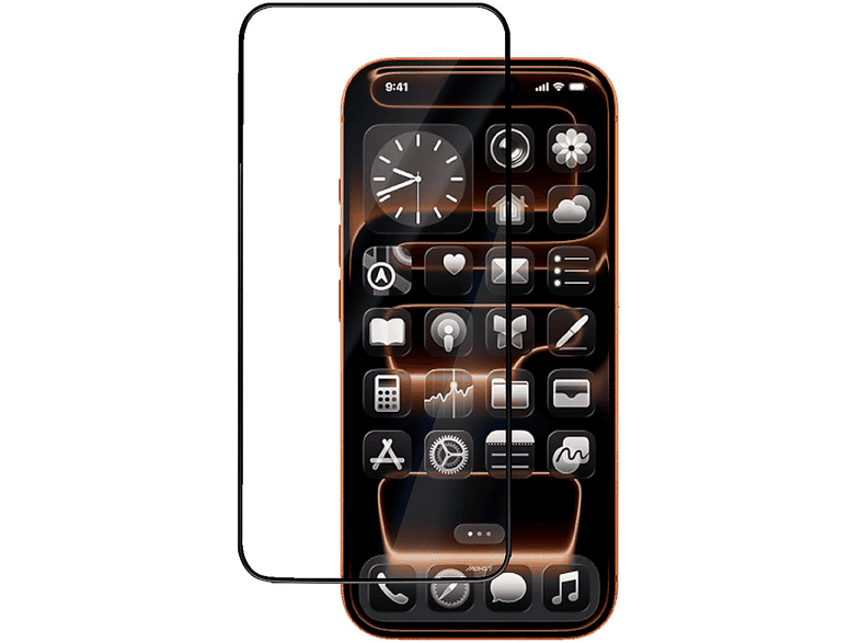 MOHSEVEN iPhone 16 Pro Max Mohseven M6 HD Temperli Cam + Kolay Uygulama Aparatı Ekran Koruyucu
