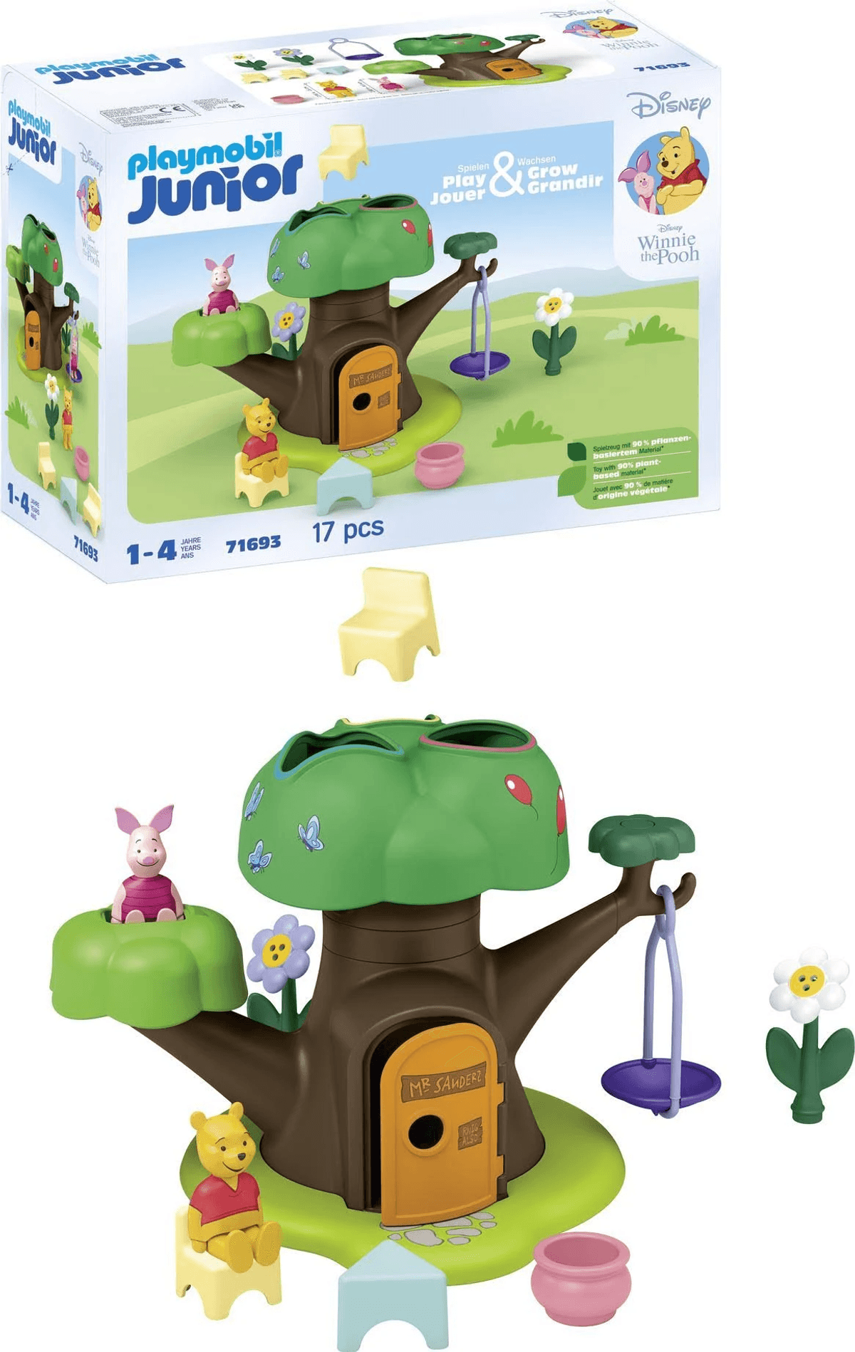 Set de juego de la casa del árbol de Winnie the Pooh de Playmobil Junior.