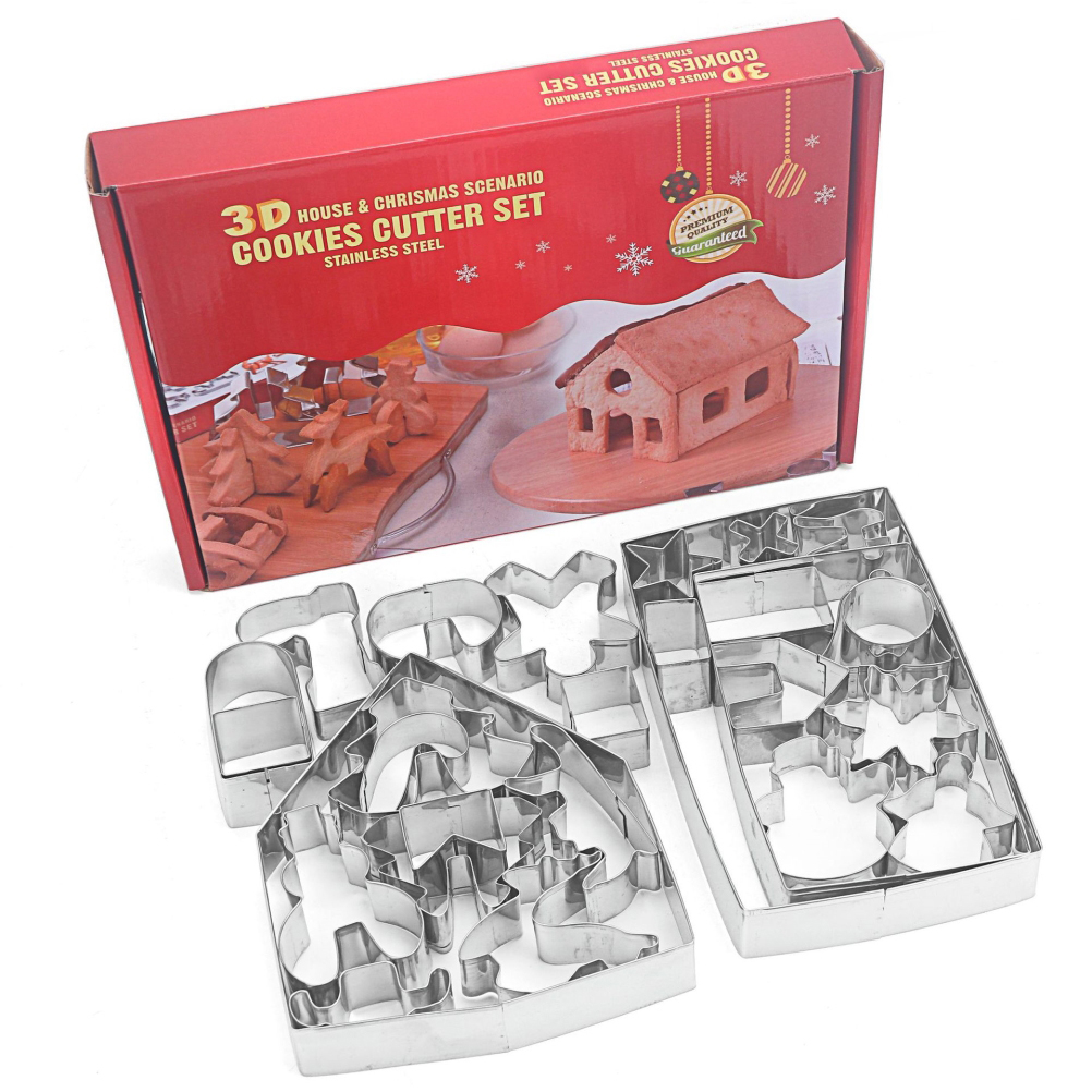 Ein Set aus Edelstahl-Pl", 