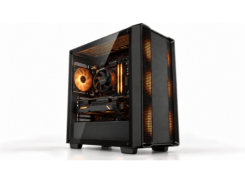 BUILD MY SYSTEM Ryzen Gaming Starter 5500, Premium Gaming PC mit AMD ...