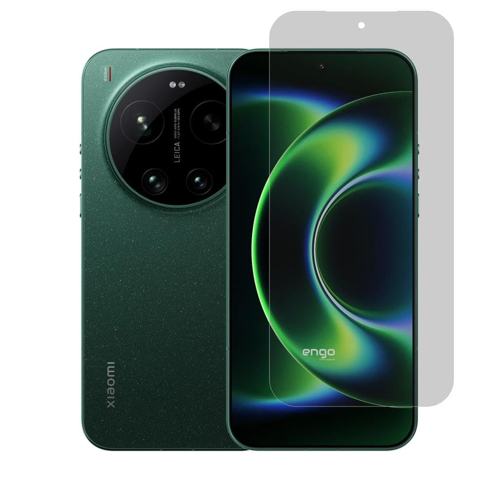 Leica kameralı ve şeffaf ekran koruyuculu yeşil Xiaomi akıllı telefon.