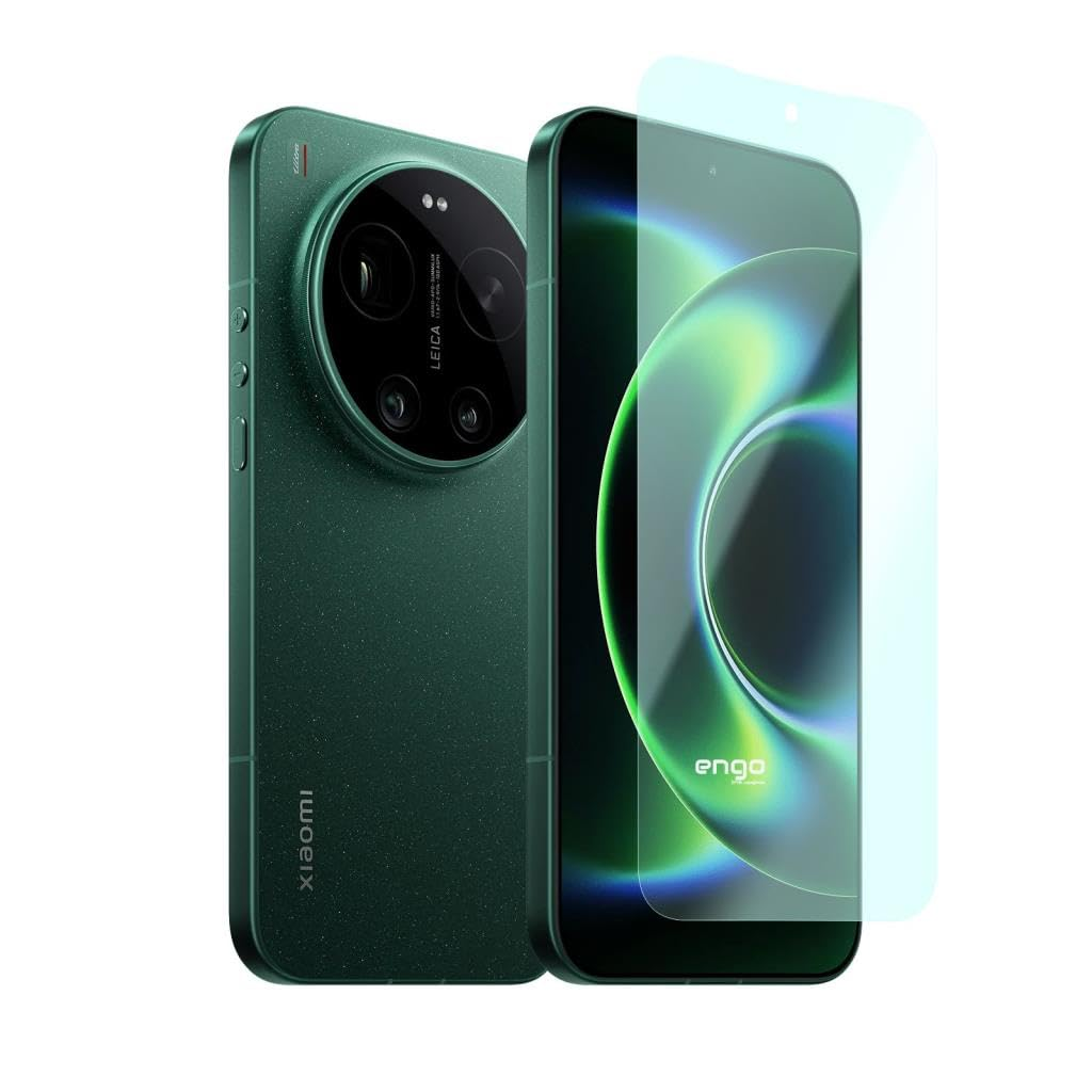 Leica kameralı yeşil Xiaomi akıllı telefon, yanında ekran koruyuculu ekran.
