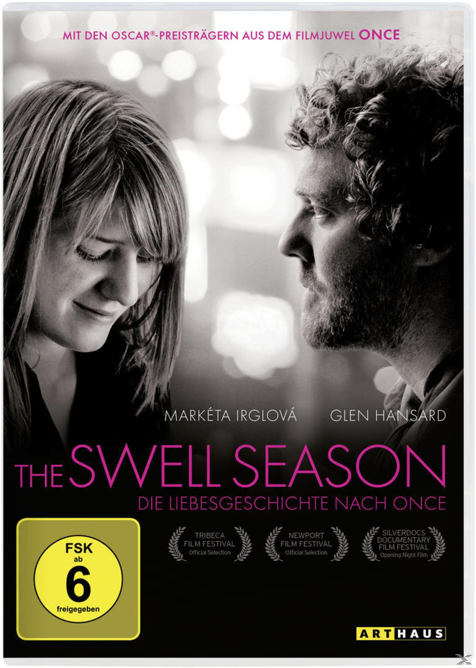 DVD-Cover von The Swell Season mit Markéta Irglová und Glen Hansard in Nahaufnahme.
