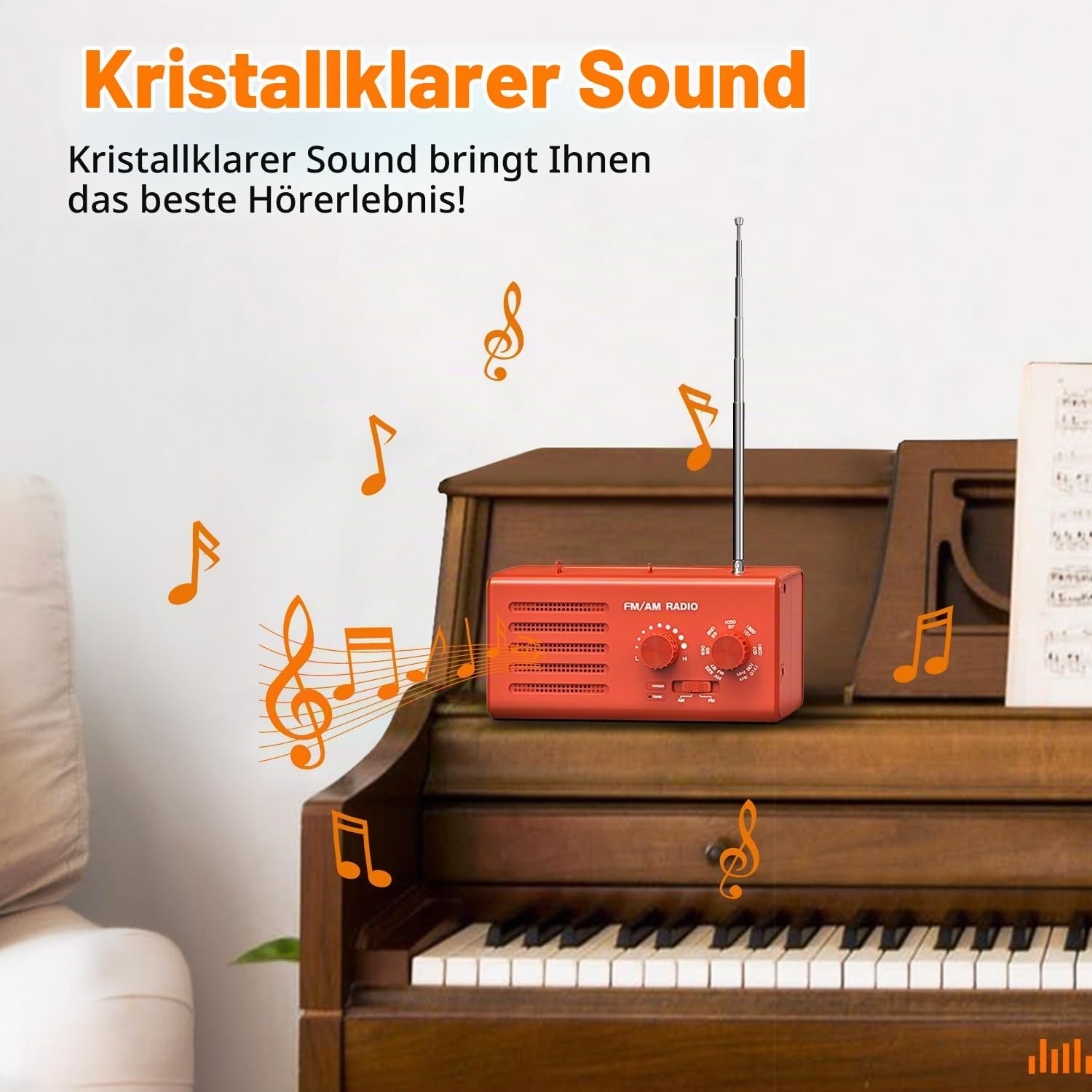 ALLGOODSBRAND Transistor, AM/FM Radio, AM, FM, Rot | MediaMarkt