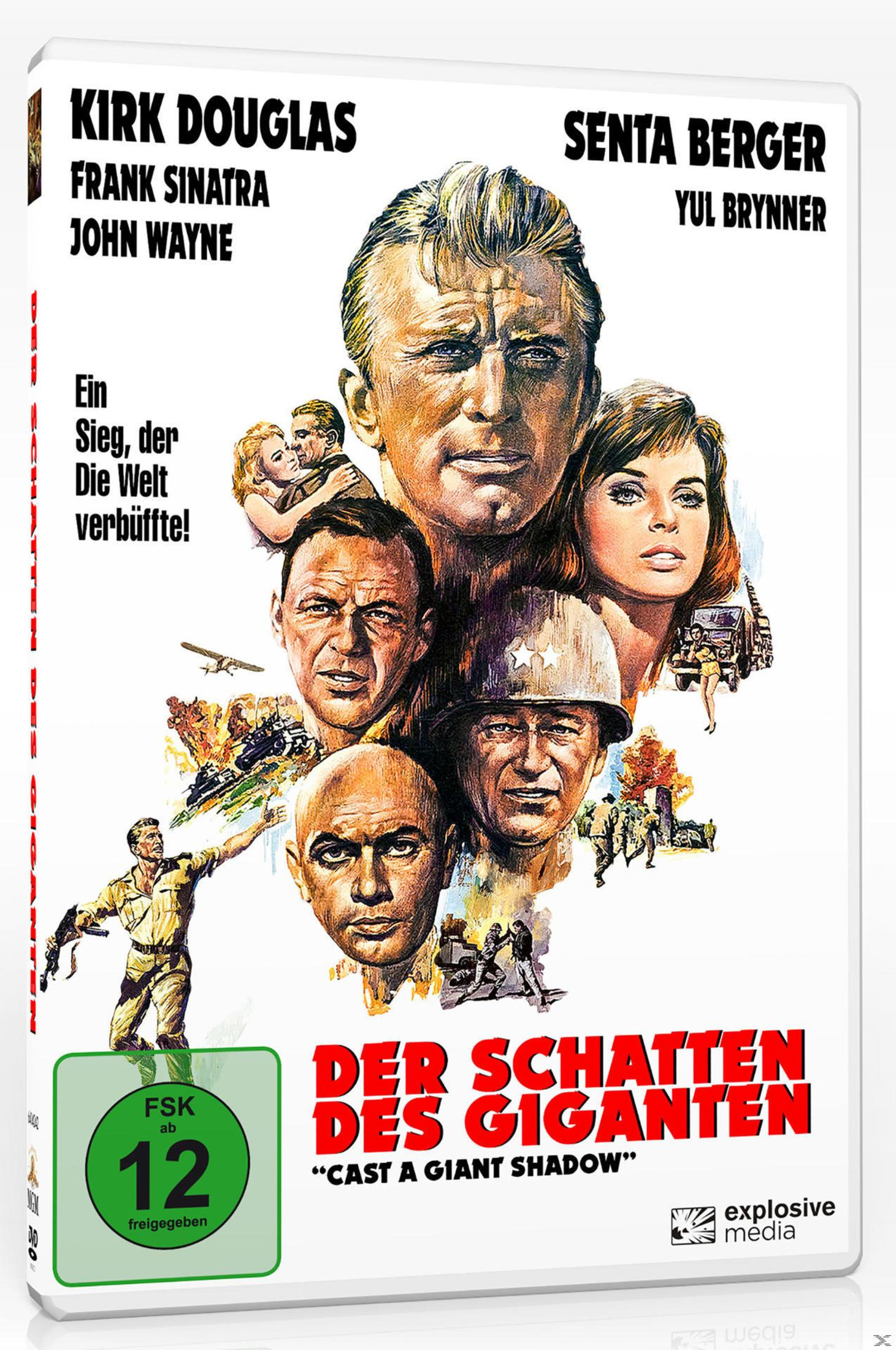 DVD-Cover von Cast a Giant Shadow mit Kirk Douglas, Frank Sinatra und John Wayne.