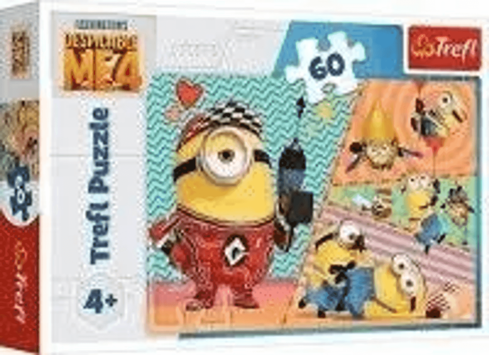 Caja de puzle Trefl de 60 piezas con Minions de Gru 4, mi villano favorito.