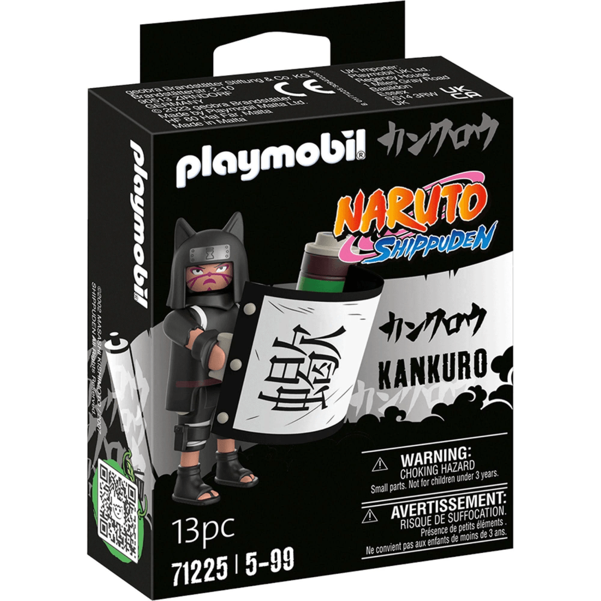 Caja de Playmobil Naruto Shippuden Kankuro con figura y pergamino.