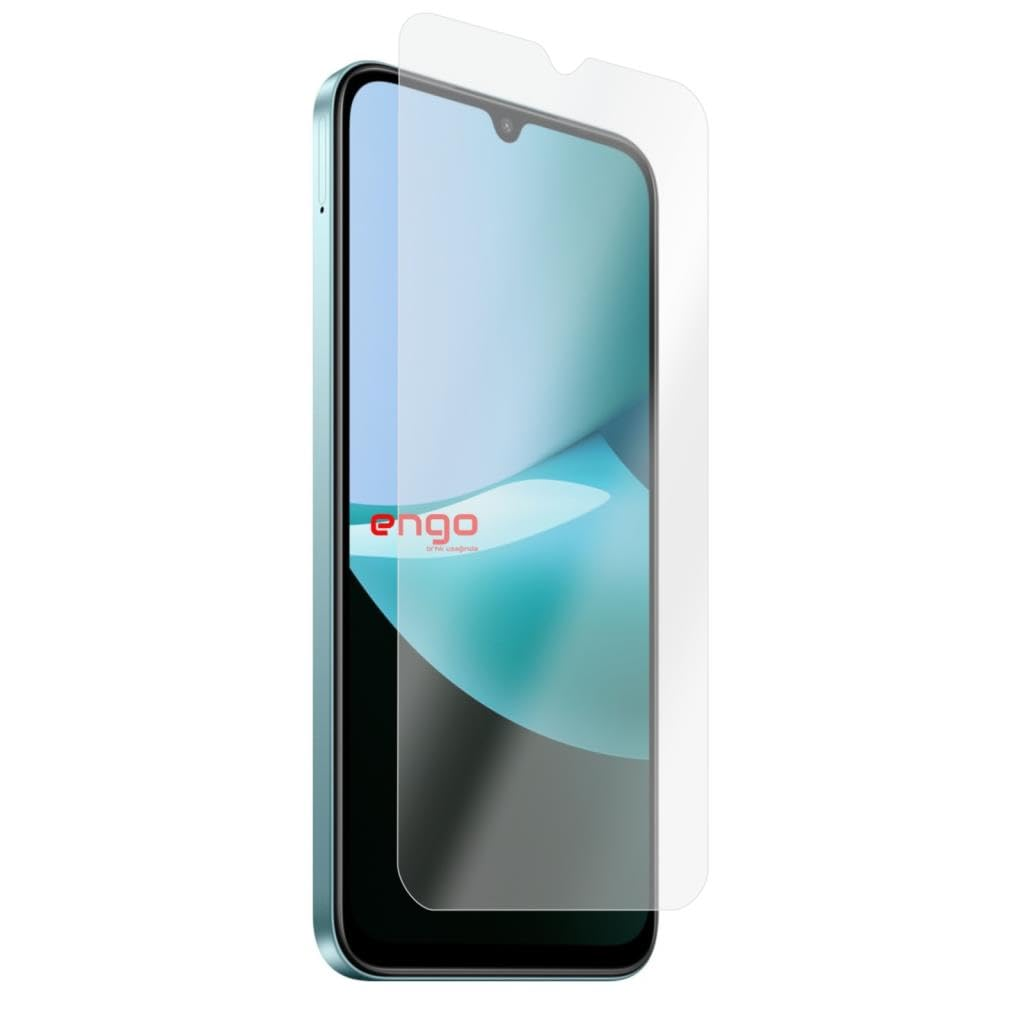 Beyaz arka plan üzerinde ekranında şeffaf koruyucu film olan akıllı telefon.