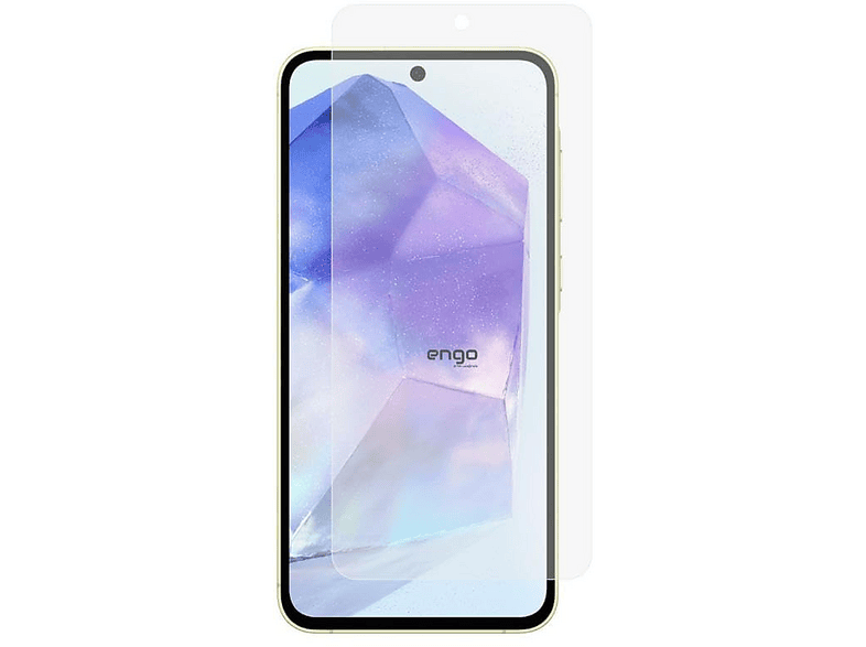 ENGO Samsung Galaxy A55 5G İle Uyumlu Mat Parmak İzi Bırakmayan 9H Kırılmaz Nano Cam Ekran Koruyucu