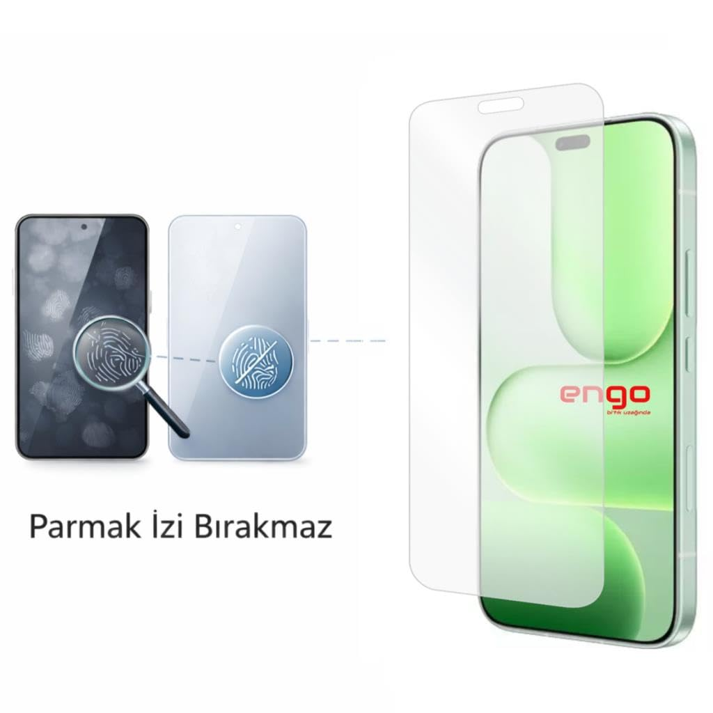 Parmak izi b ırakmayan ekran koruyucu camlı akıllı telefon.