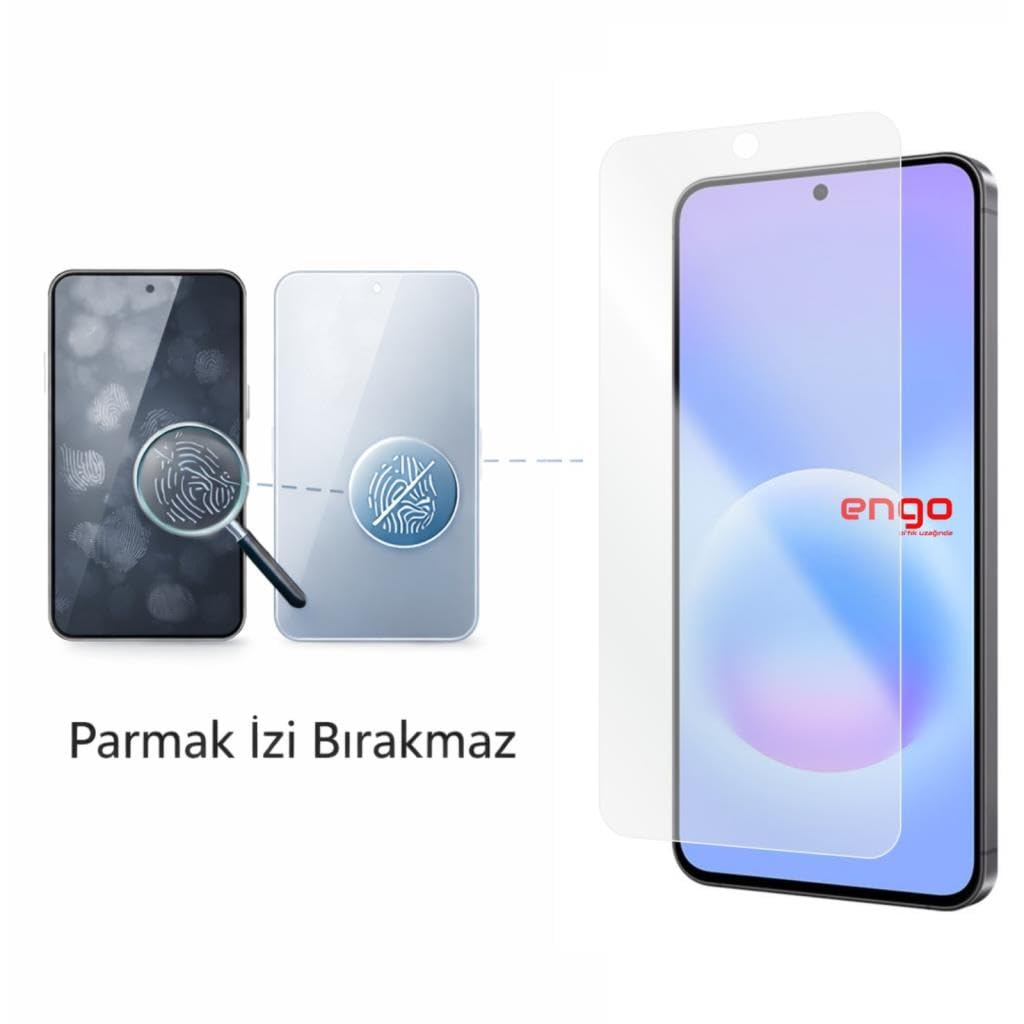 Parmak izi bırakmayan ekran koruyuculu akıllı telefon ve büyüteç.