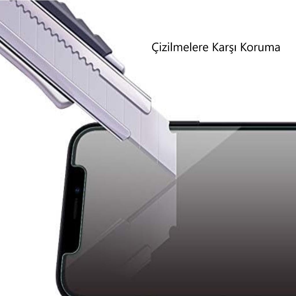 Bir maket bıçağı akıllı telefon ekran koruyucusunu çizmiyor.