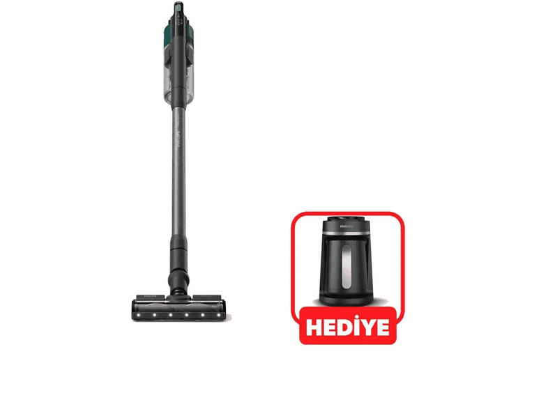 PHILIPS XC6557/01 6000 Serisi Türk Kahve Makinesi Hediyeli Dikey Şarjlı Kablosuz Süpürge Siyah