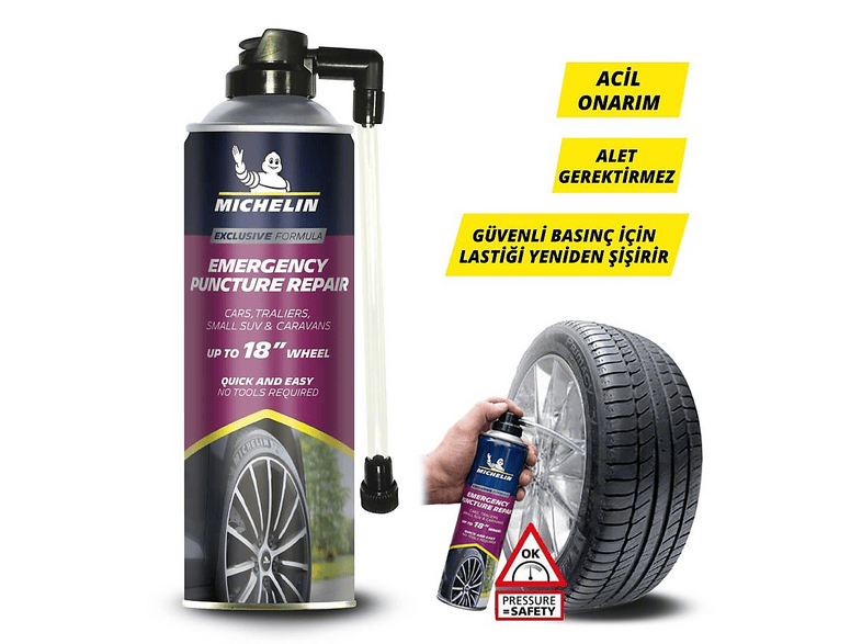 MICHELIN MC32699 500 ml Köpük Acil Lastik Tamir Spreyi