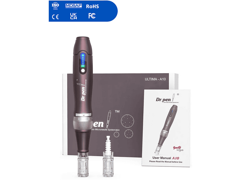 DEFOND Dr Pen A10 Kalıcı Makyaj BBGlow Kalıcı Fondöten Cilt Bakım Dermapen Cihazı Bordo