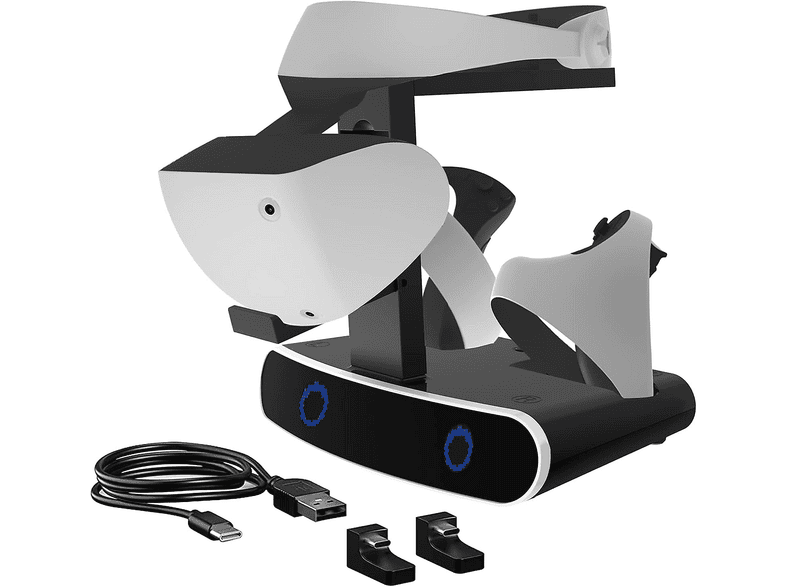 ALLGOODSBRAND PlayStation VR2-Zubehör mit LED-Beleuchtung Ladestation ...