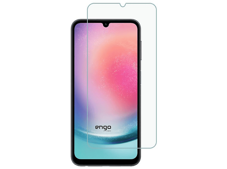 ENGO Samsung Galaxy A24 İle Uyumlu 9H Kırılmaz Esnek Nano Cam HD Ekran Koruyucu
