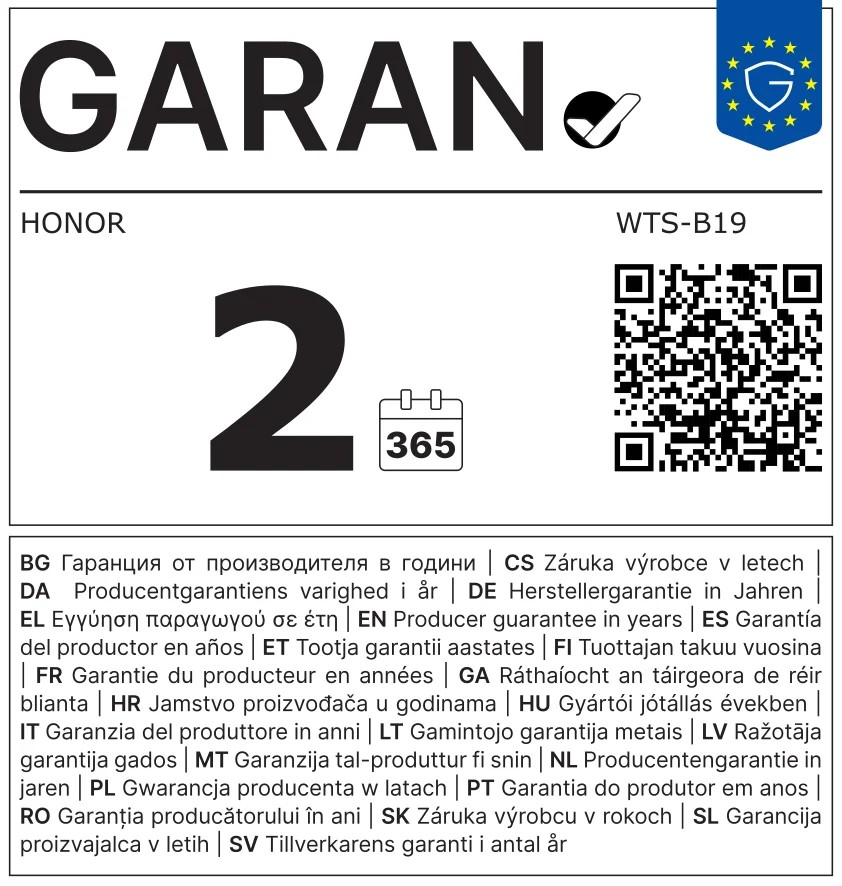HONOR Watch X5i Okosóra, 46,73 mm, fehér