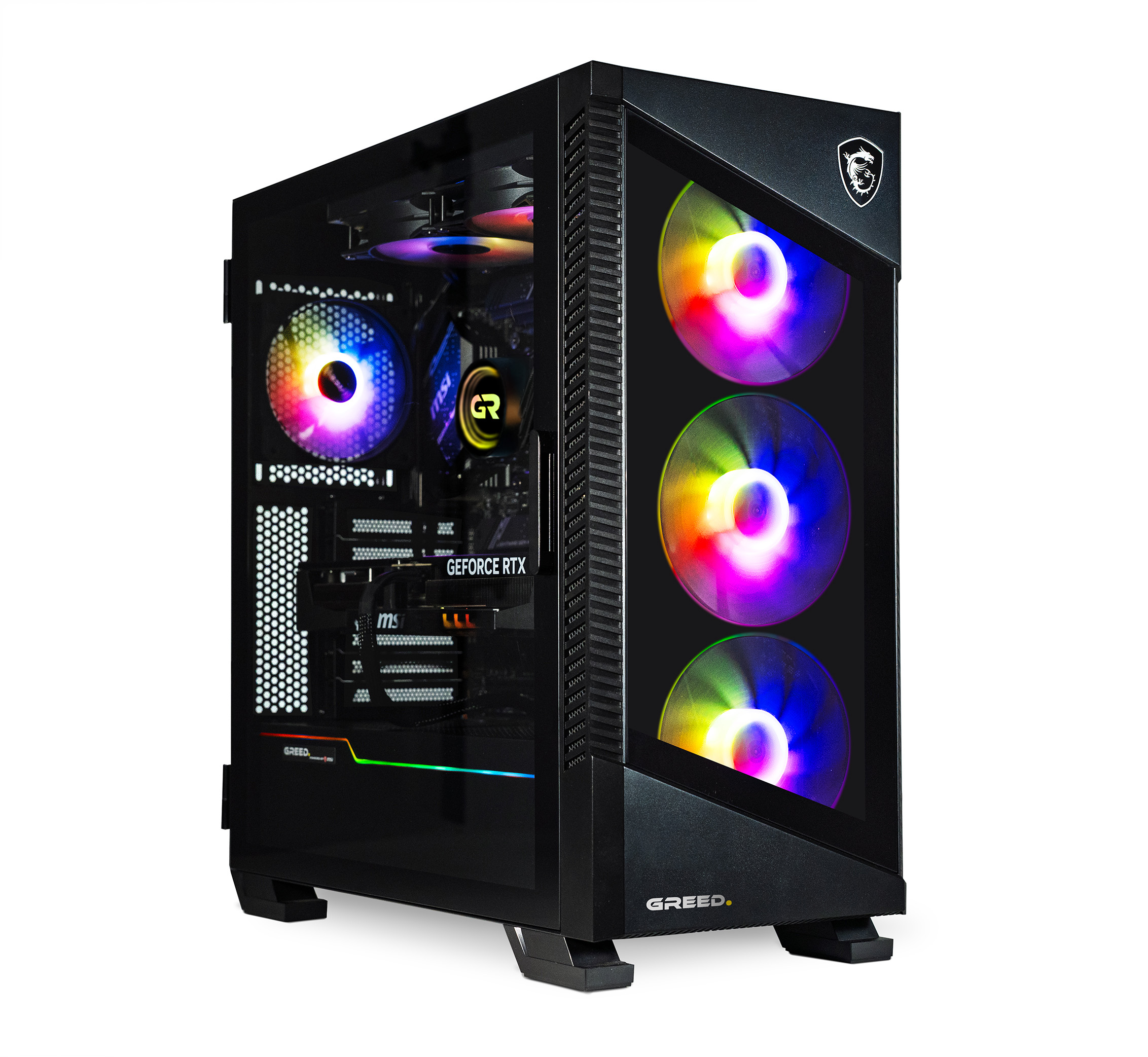 GREED MK5 INTEL PC | DDR5 Fekete Gamer PC (/Radeon™ RX 9070 XT/32 GB ...