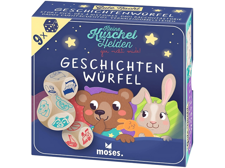 MOSES VERLAG Geschichtenwürfel Kuschelhelden Spiel Mehrfarbig | MediaMarkt