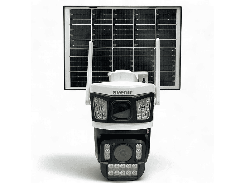 AVENIR AV-S425 6MP 2 Kameralı AOV 4G Sim Kartlı Solar Kamera Beyaz