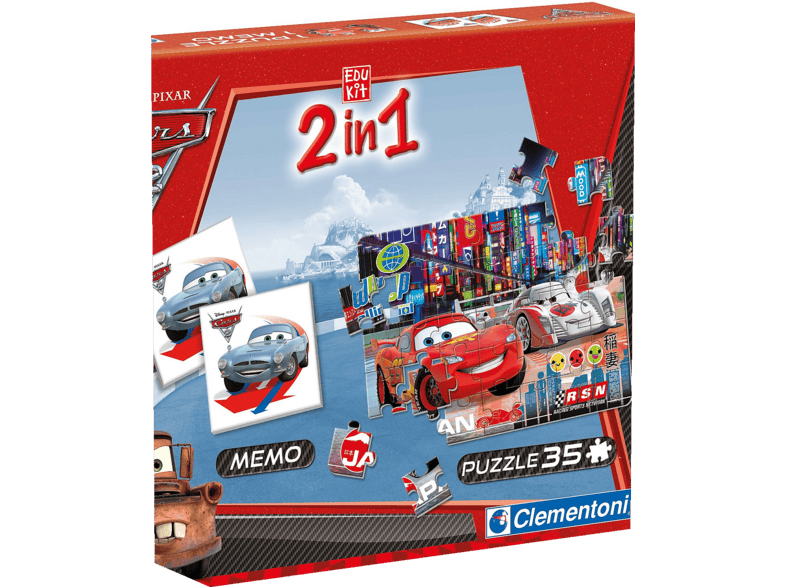 CLEMENTONI 2 in1 Cars 2 (Memo+ Puzzle) Spiel | MediaMarkt