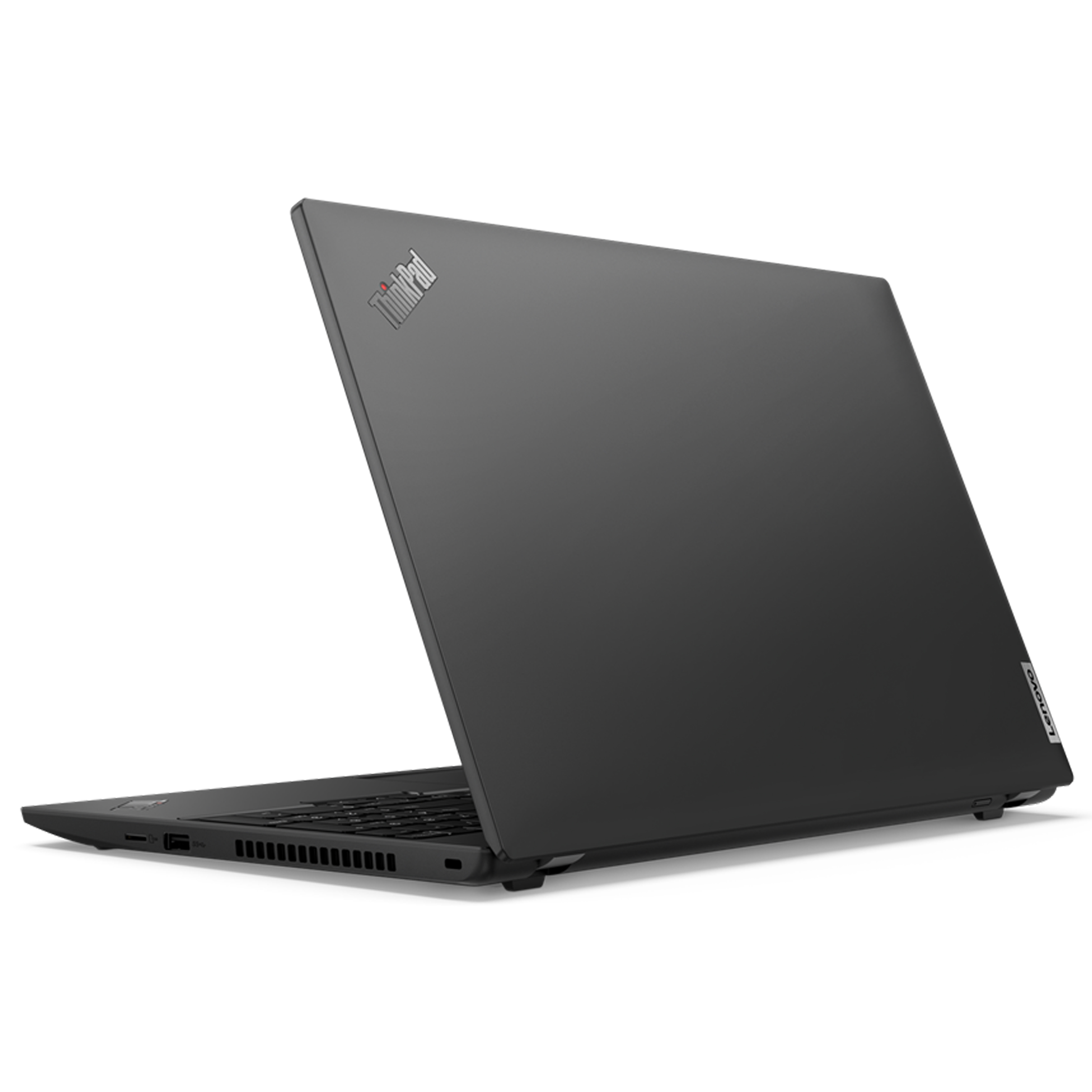 Ein grauer Laptop mit geschlossenem Bildschirm steht auf einer weißen Oberfläche.
