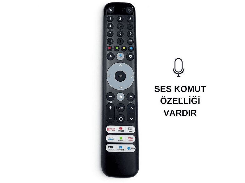 ELECTROON BT-TC05 TCL Uyumlu Universal Ses Komutlu Android TV Kumandası