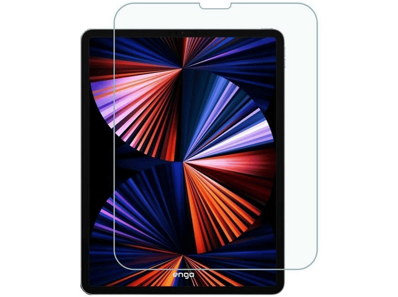ENGO Apple iPad Pro 12.9 inç 5. Nesil İle Uyumlu 9H Kırılmaz Nano Cam HD 2021 Ekran Koruyucu