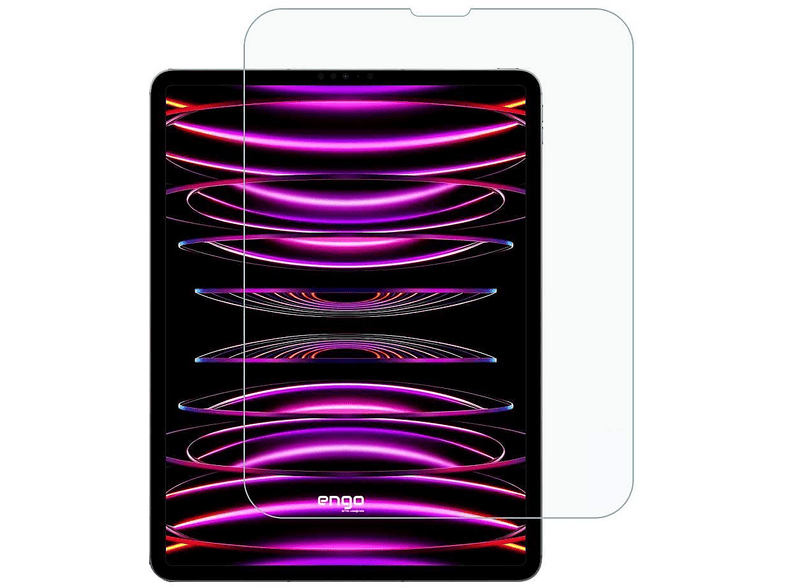 ENGO Apple iPad Pro 12.9 inç 6. Nesil İle Uyumlu 9H Kırılmaz Nano Cam HD 2022 Ekran Koruyucu