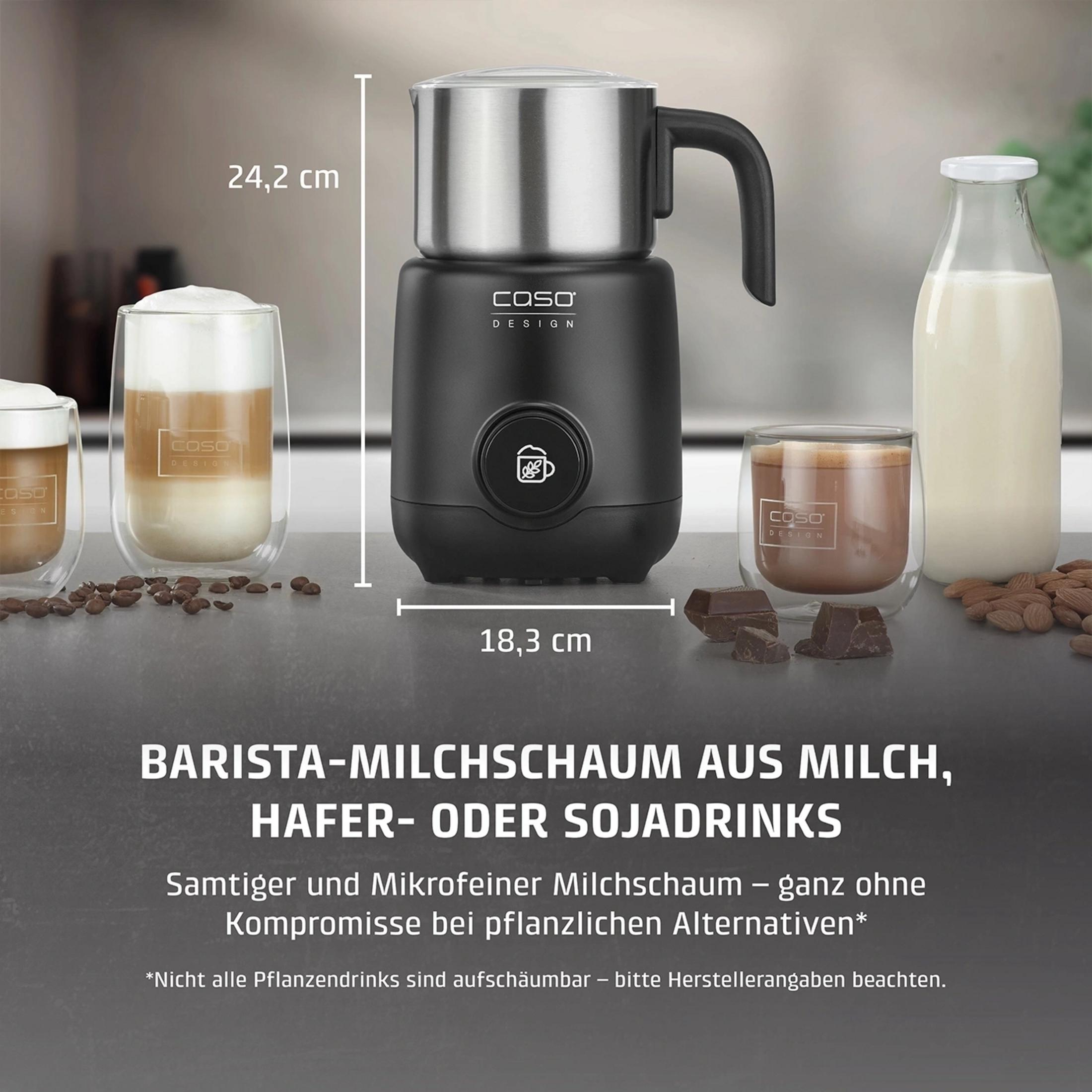 CASO 1667 PREMIUM LATTE XL INDUKTION Induktions Milchaufschäumer, Schwarz, 550 Watt, 720 ml