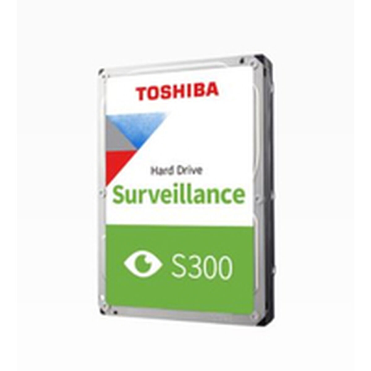 Hard disk di sorveglianza Toshiba S300 su sfondo bianco.