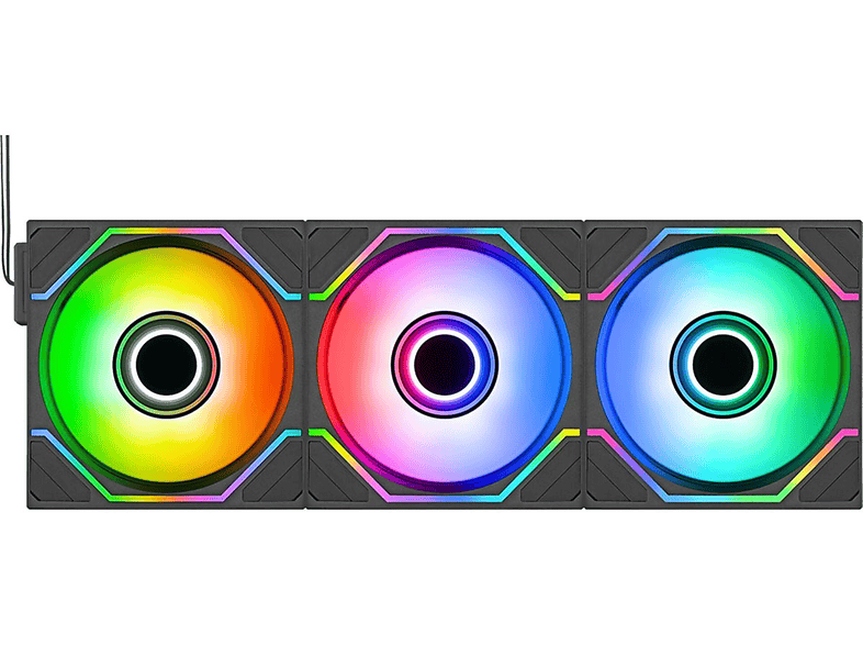 THERMALTAKE SWAFAN INFINITY EX12 ARGB Sync 3Pack Gehäuselüfter, schwarz ...