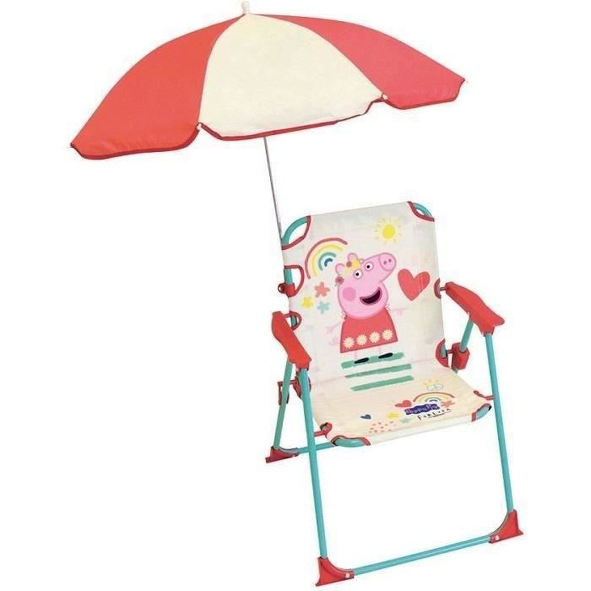FUN HOUSE PeppaPig65 Campingstuhl mit Sonnenschirm