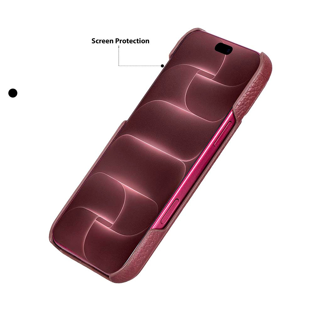 BLOOMINBAG BloomCase Vectra iPhone 18 Pro Uyumlu MagSafe Hakiki Deri ...