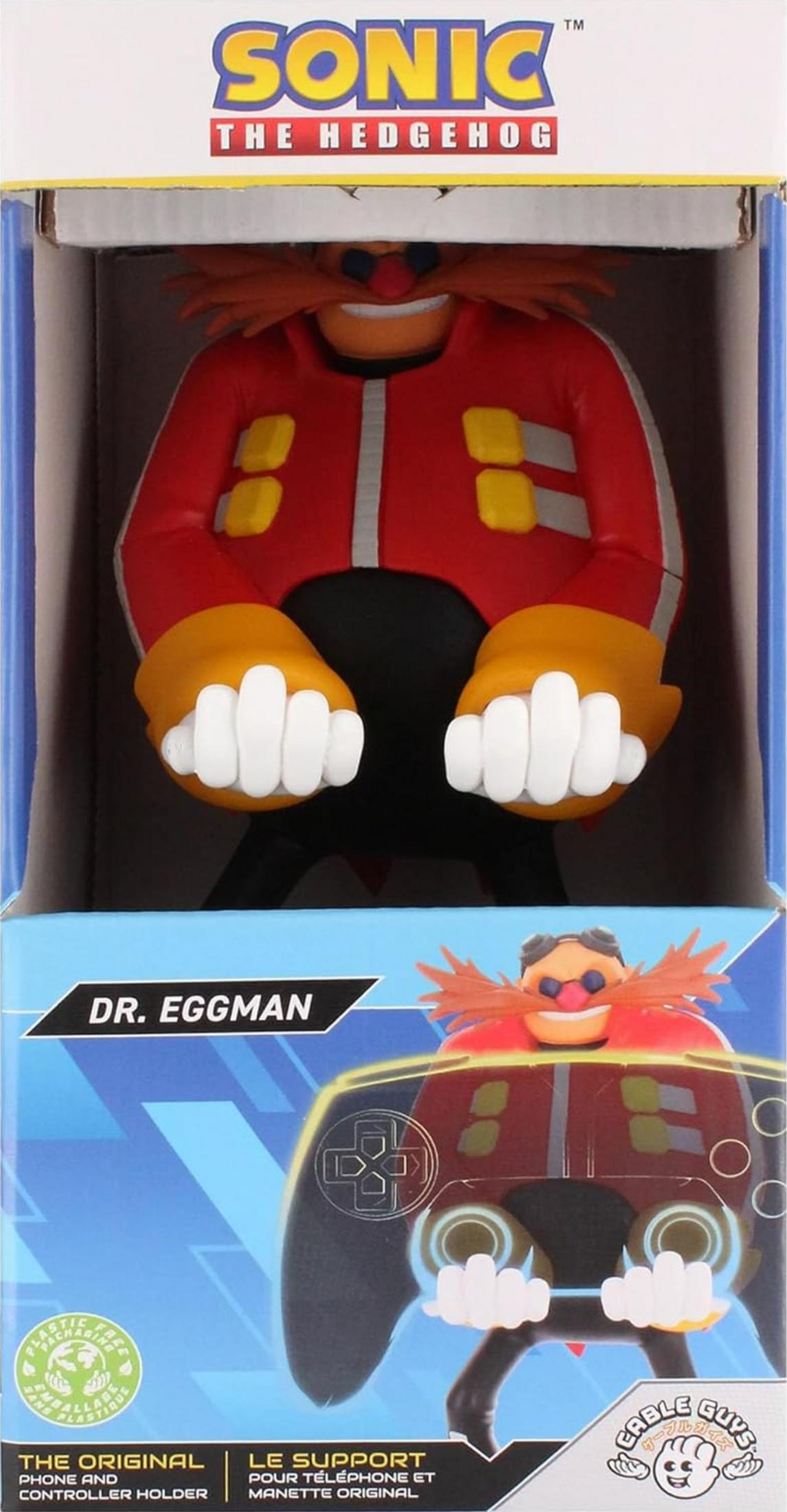 Sonic the Hedgehog Dr. Eggman Telefon- und Controllerhalter in Verpackung.