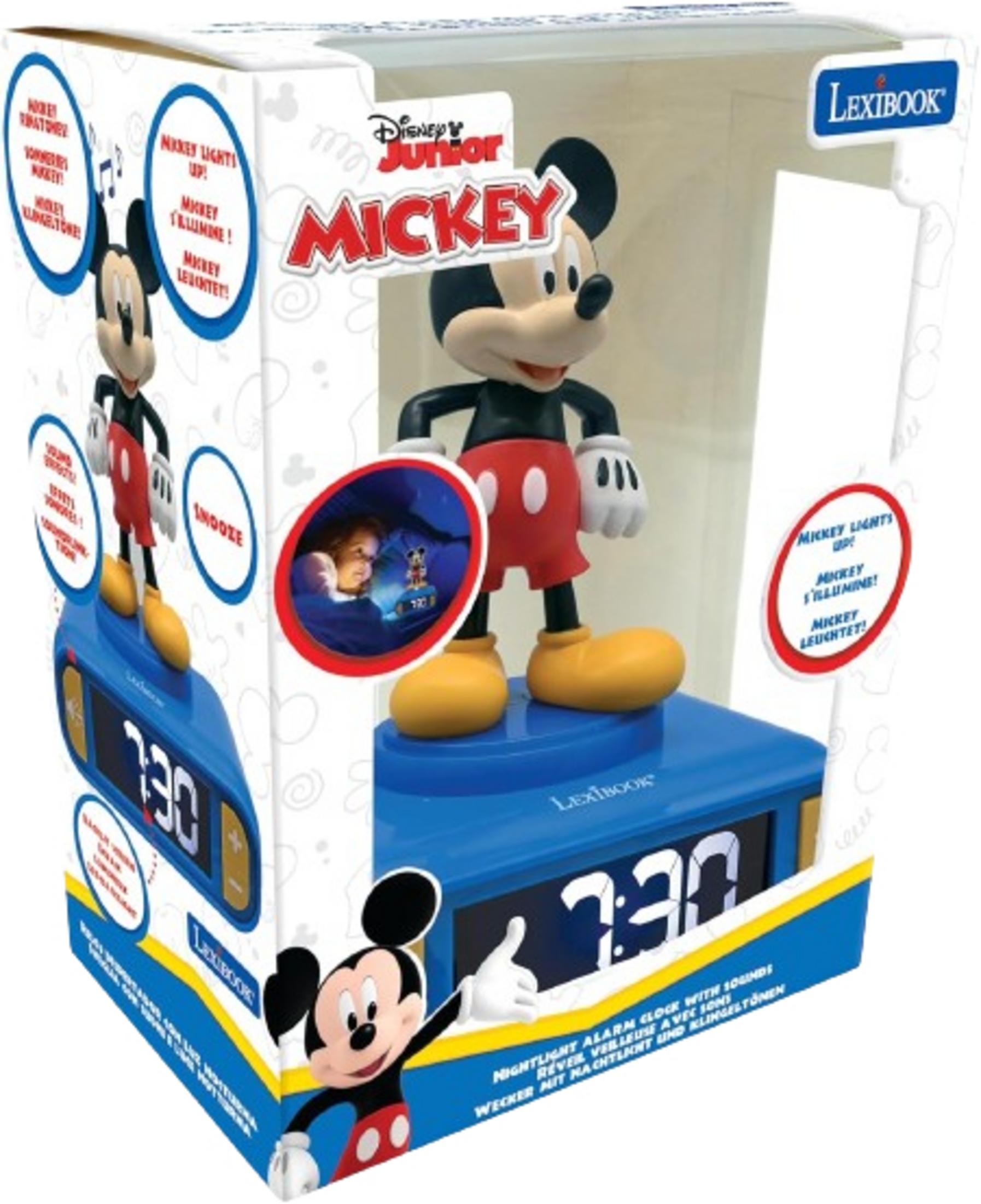 LEXIBOOK MICKEY MOUSE WECKER MIT 3D NACHTL-FIGUR BES. KLIN Spielzeug ...