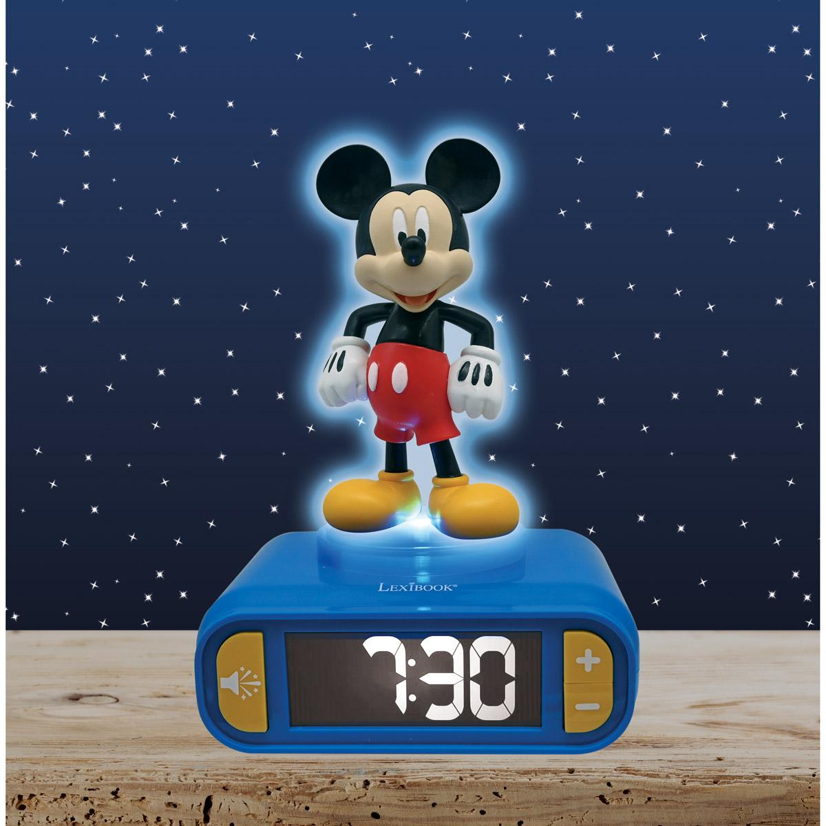 LEXIBOOK MICKEY MOUSE WECKER MIT 3D NACHTL-FIGUR BES. KLIN Spielzeug ...