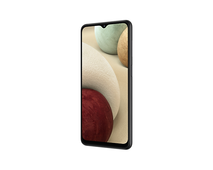 Un smartphone negro con esquinas redondeadas y círculos coloridos en su pantalla.