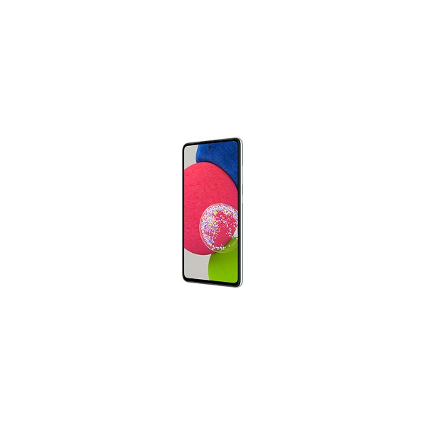 A smartphone showing a colorful abstract background on its screen.
