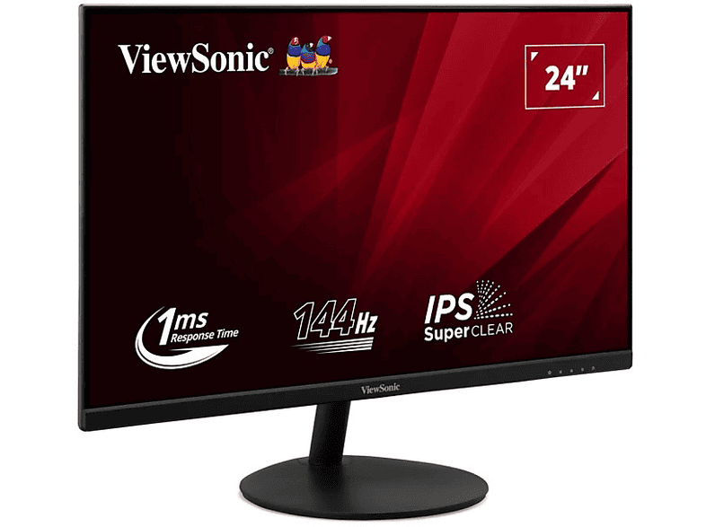 VIEWSONIC VA24E2-H 144Hz FHD IPS 24,00 inç Full-HD 1 ms 144 Hz Monitör Siyah
