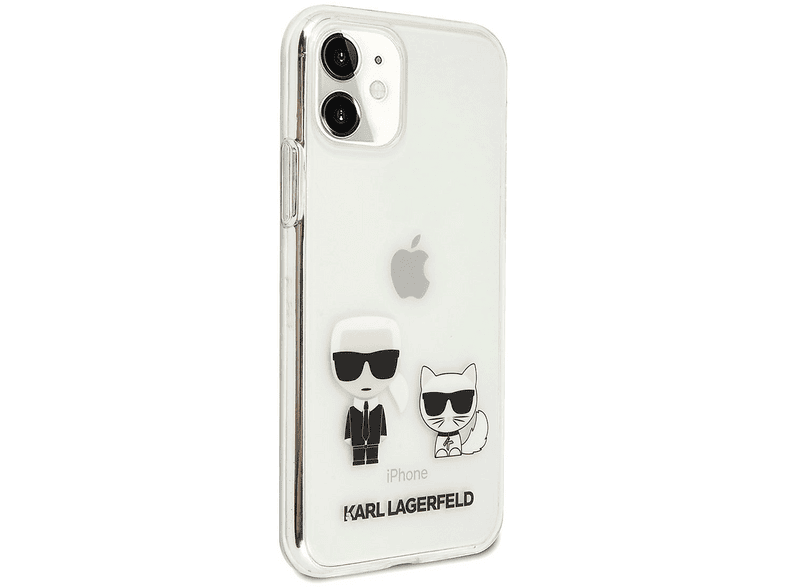 KARL LAGERFELD Apple iPhone 11 Uyumlu Sert TPU K&C Dizayn Kapak Telefon Kılıfı Şeffaf