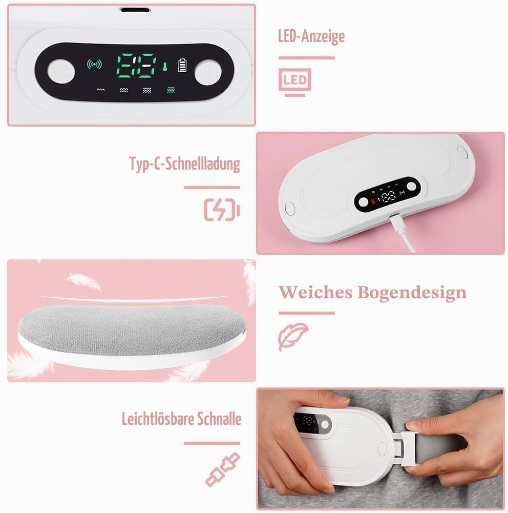 Produktmerkmale: LED-Anzeige, Typ-C-Schnellladung, weiches Bogendesign und leichtlösbare Schnalle.