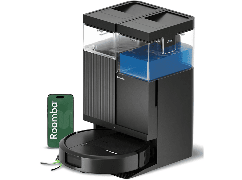 IROBOT Roomba Plus 515 Combo + AutoWash Robot Süpürge ve Paspas Siyah