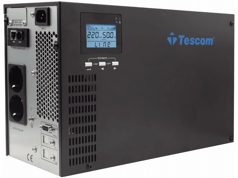 TESCOM CL101 1kVA (3x12V 9Ah) Online Kesintisiz Güç Kaynağı Siyah